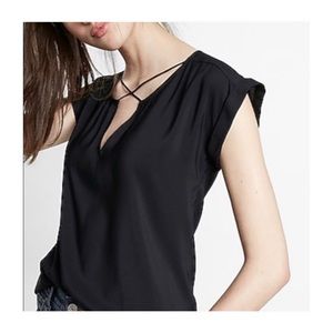 Express Strappy Cross Front Gramercy Tee